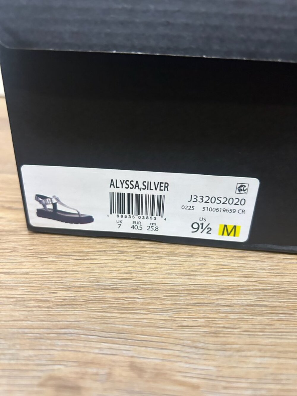 Naturalizer Alyssa Silver Metallic Slingback Sandals 9.5M - Picture 6 of 6